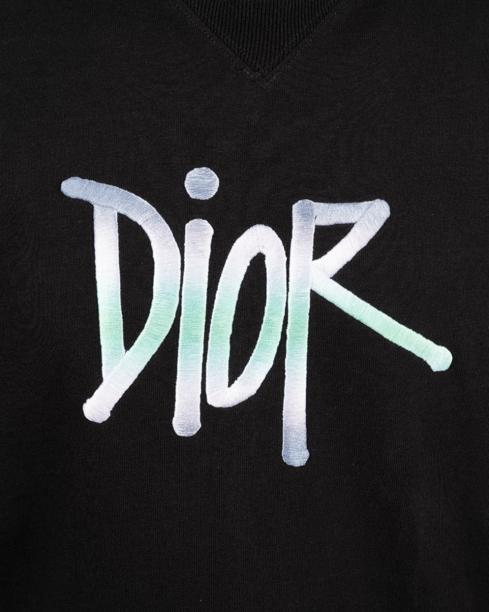 Dior x Shawn Stussy gradient logo t-shirt thumbnail