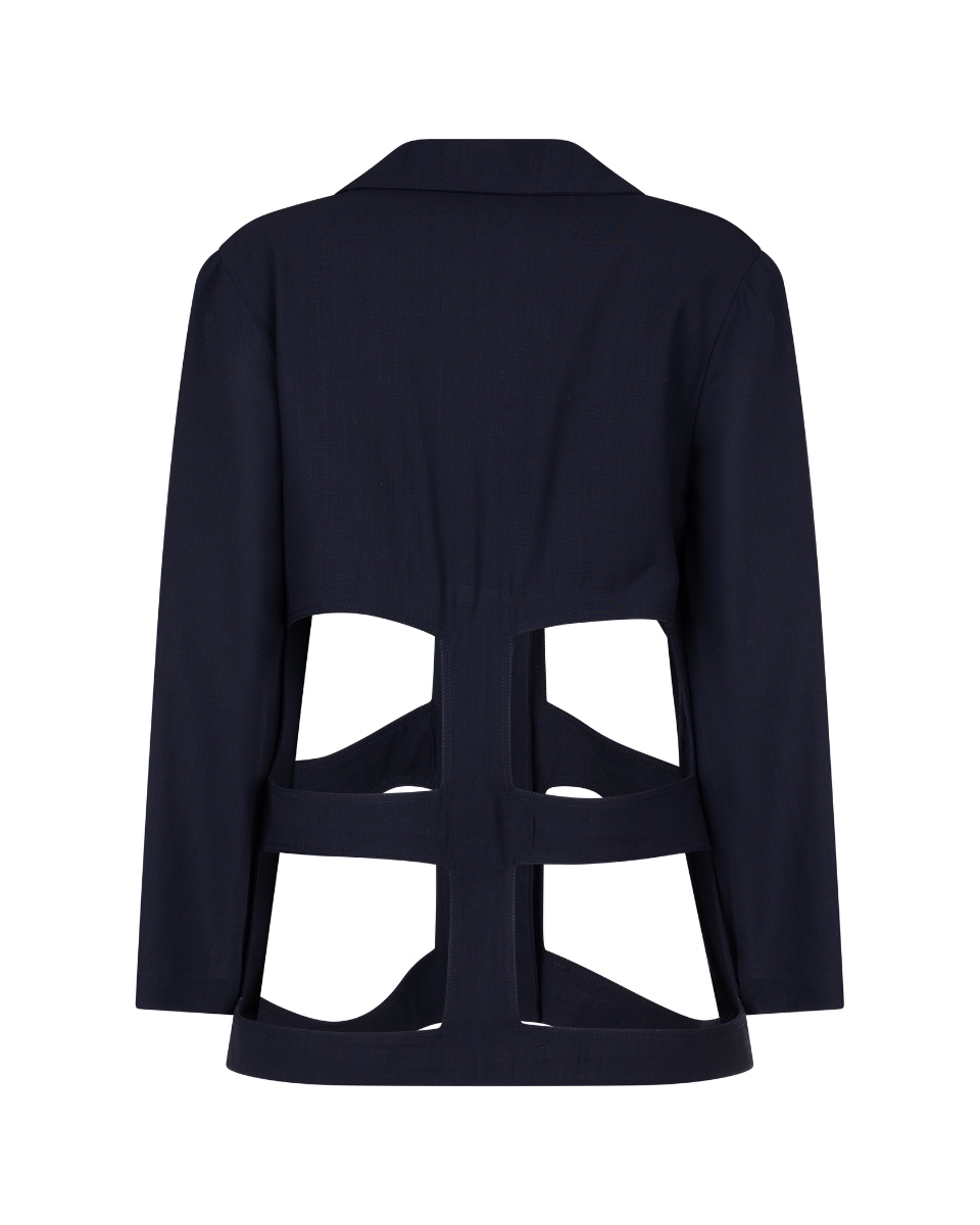 Dirk Van Saene cut-out panels blazer jacket thumbnail