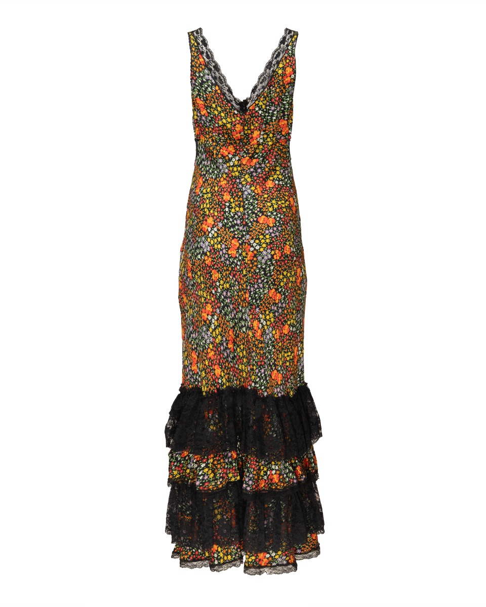 Dolce&Gabbana floral tiered lace dress thumbnail