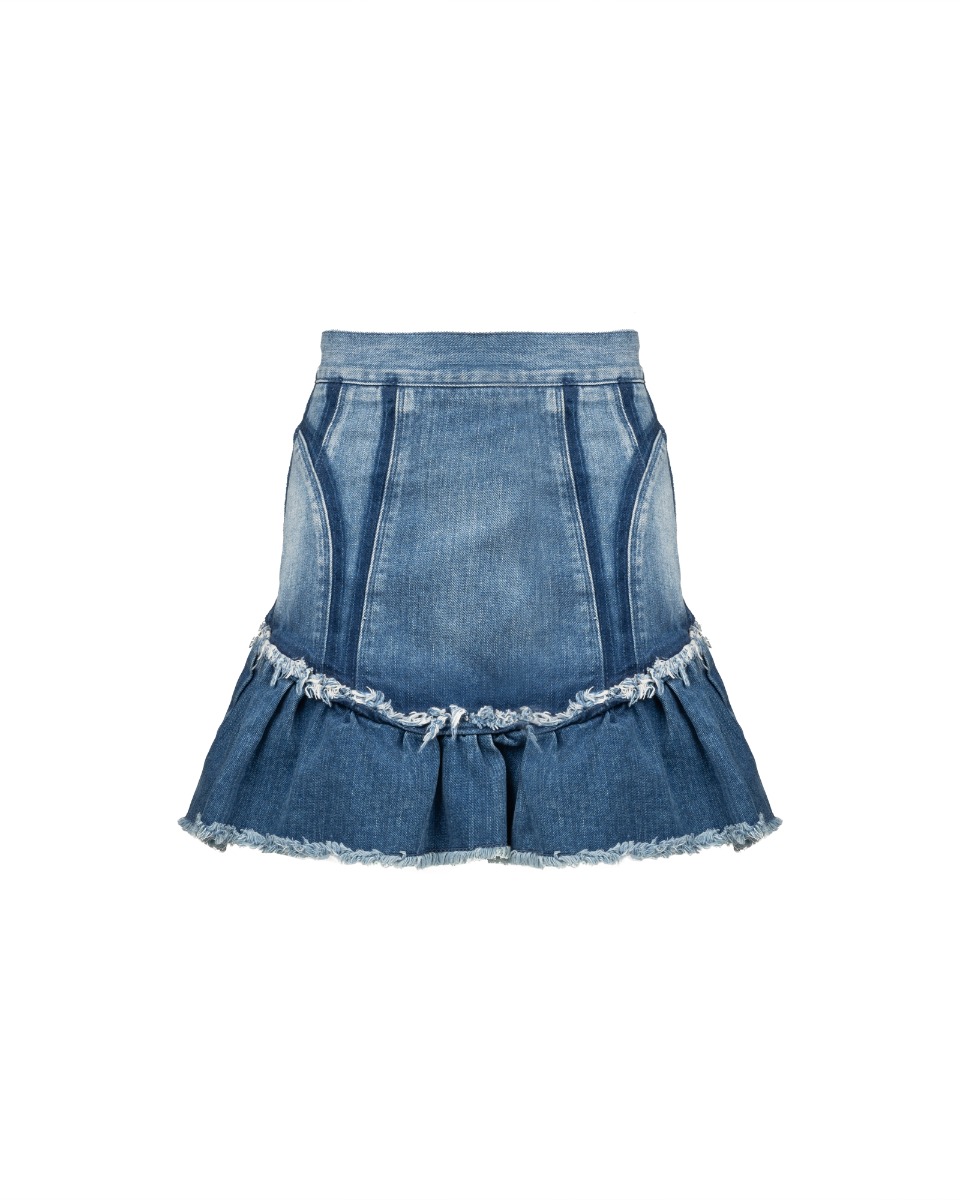 Dolce&Gabbana pleated denim skirt thumbnail