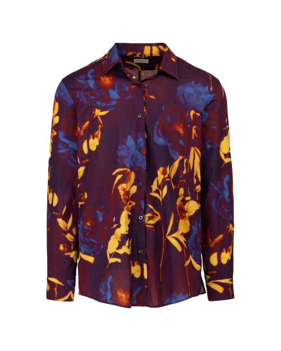 Dries Van Noten abstract flowers buttopn-up shirt thumbnail