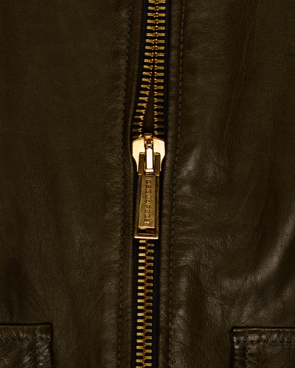 Dsquared2 Pilot Dark Olive bomber jacket thumbnail