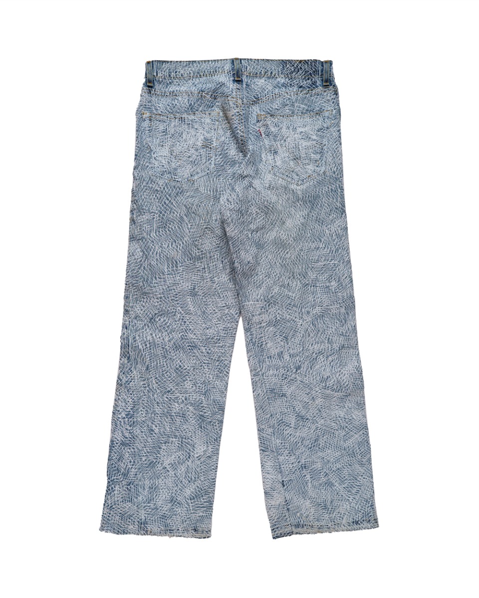 EARTHLING VIP Circus Stitch blue denim pants thumbnail