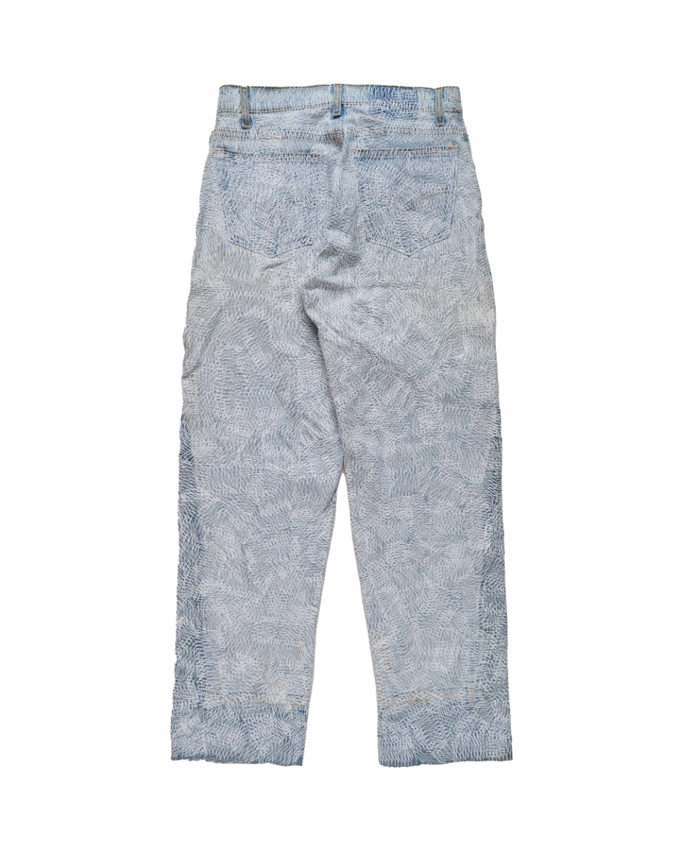 EARTHLING VIP Circus Stitch blue denim pants thumbnail