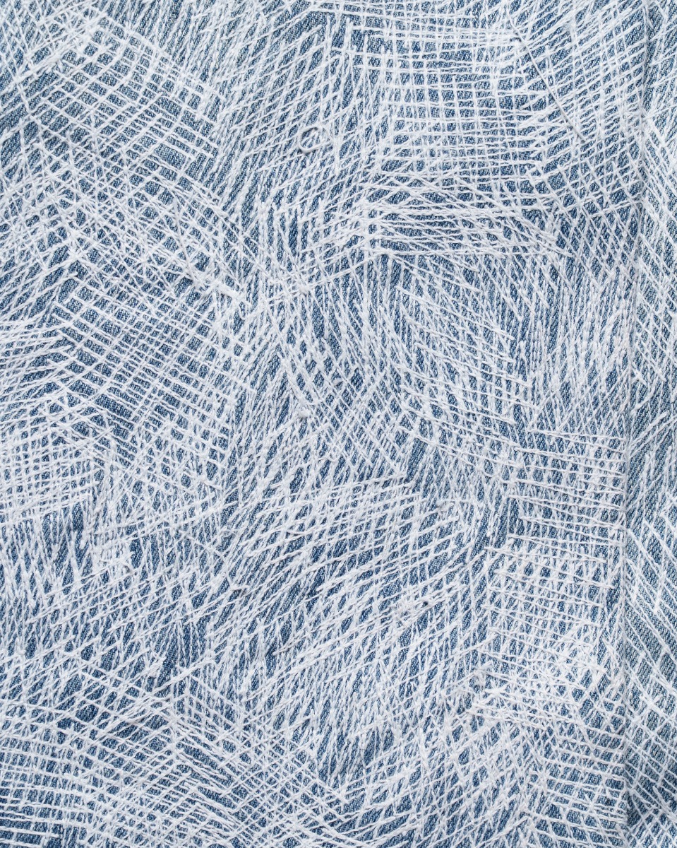 EARTHLING VIP Circus Stitch blue denim pants thumbnail