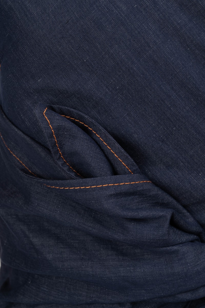 Emilio Pucci one-shoulder midi linen dress thumbnail