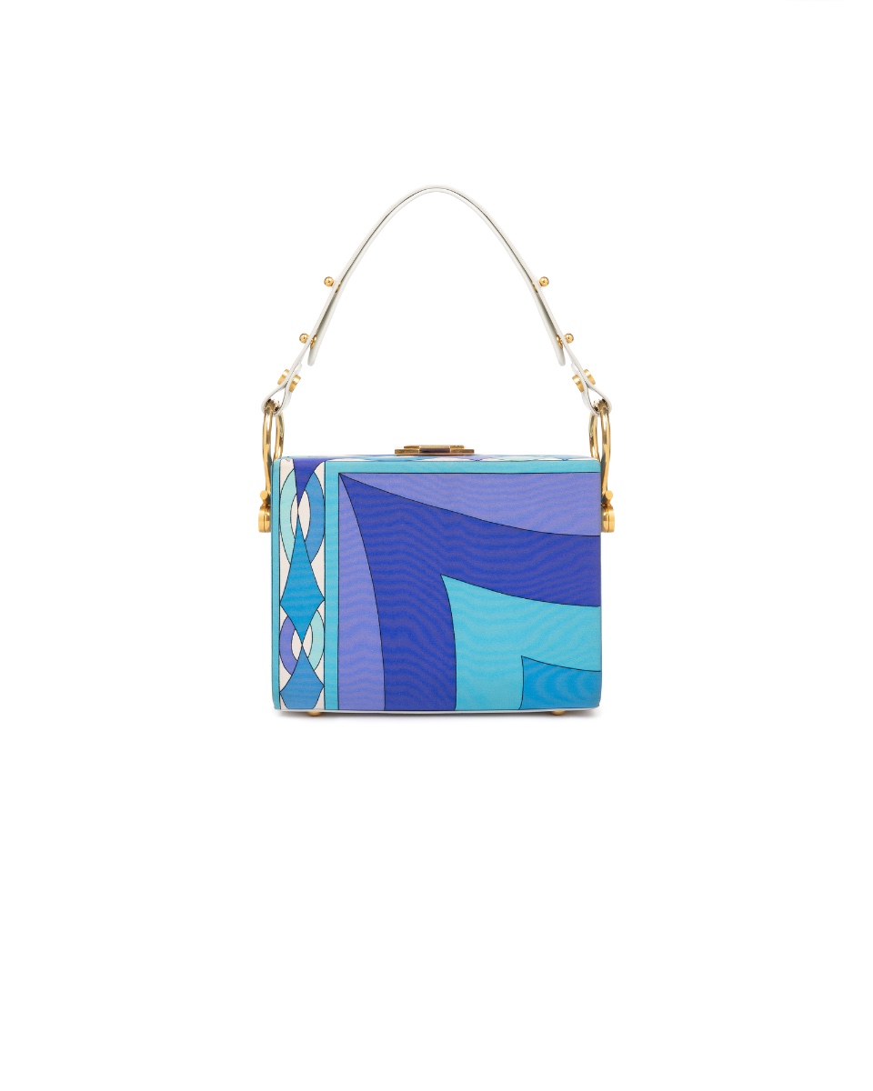 Emilio Pucci Geometric abstract silk box handbag thumbnail