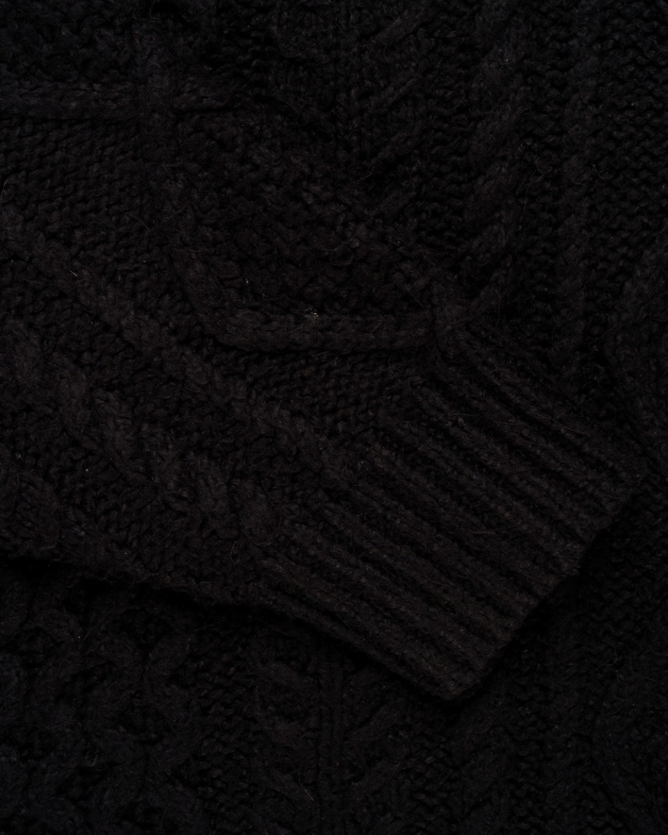 Fear of God ESSENTIALS cable knit hoodie thumbnail