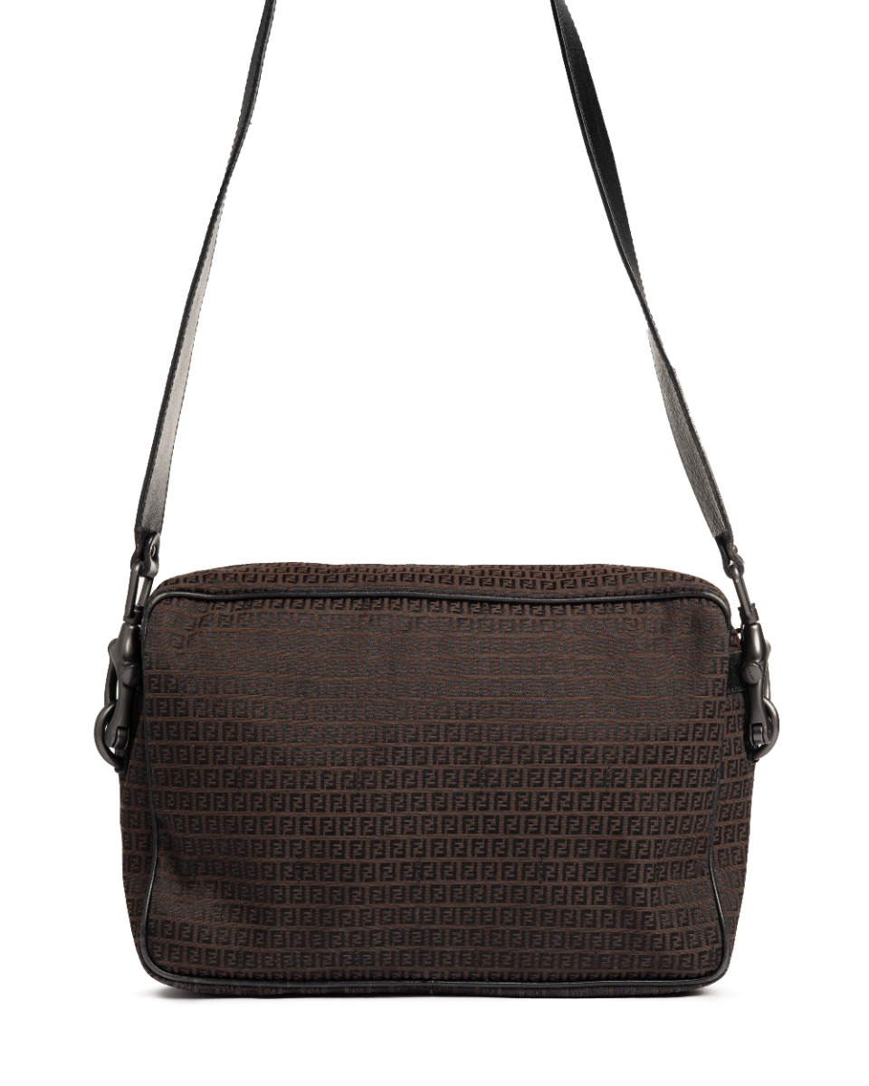 Fendi "FF" monogram Messenger brown crossbody bag thumbnail