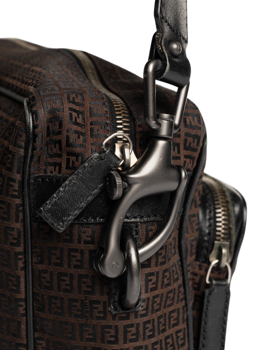 Fendi "FF" monogram Messenger brown crossbody bag thumbnail