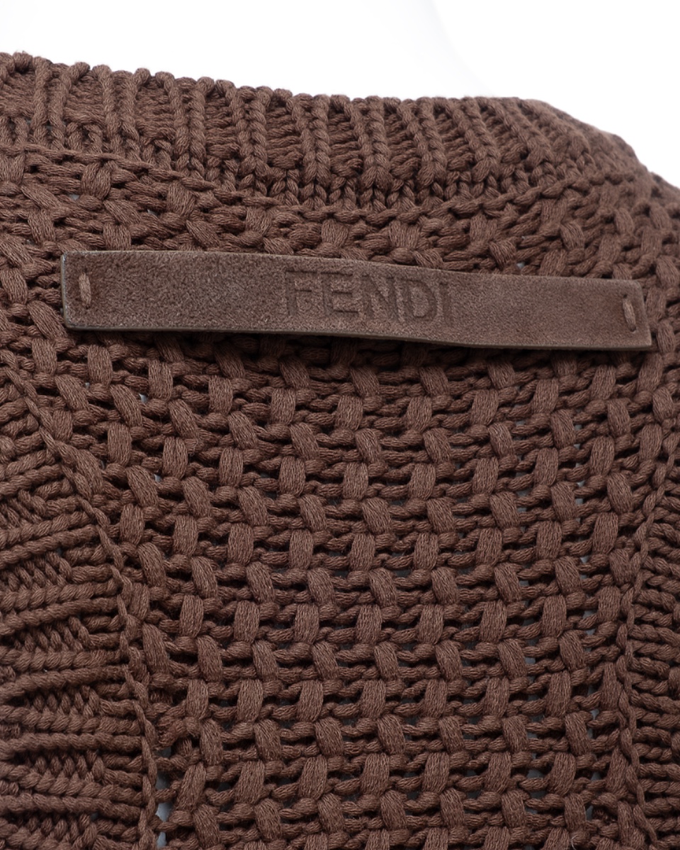 Fendi knitted brown pullover vest thumbnail