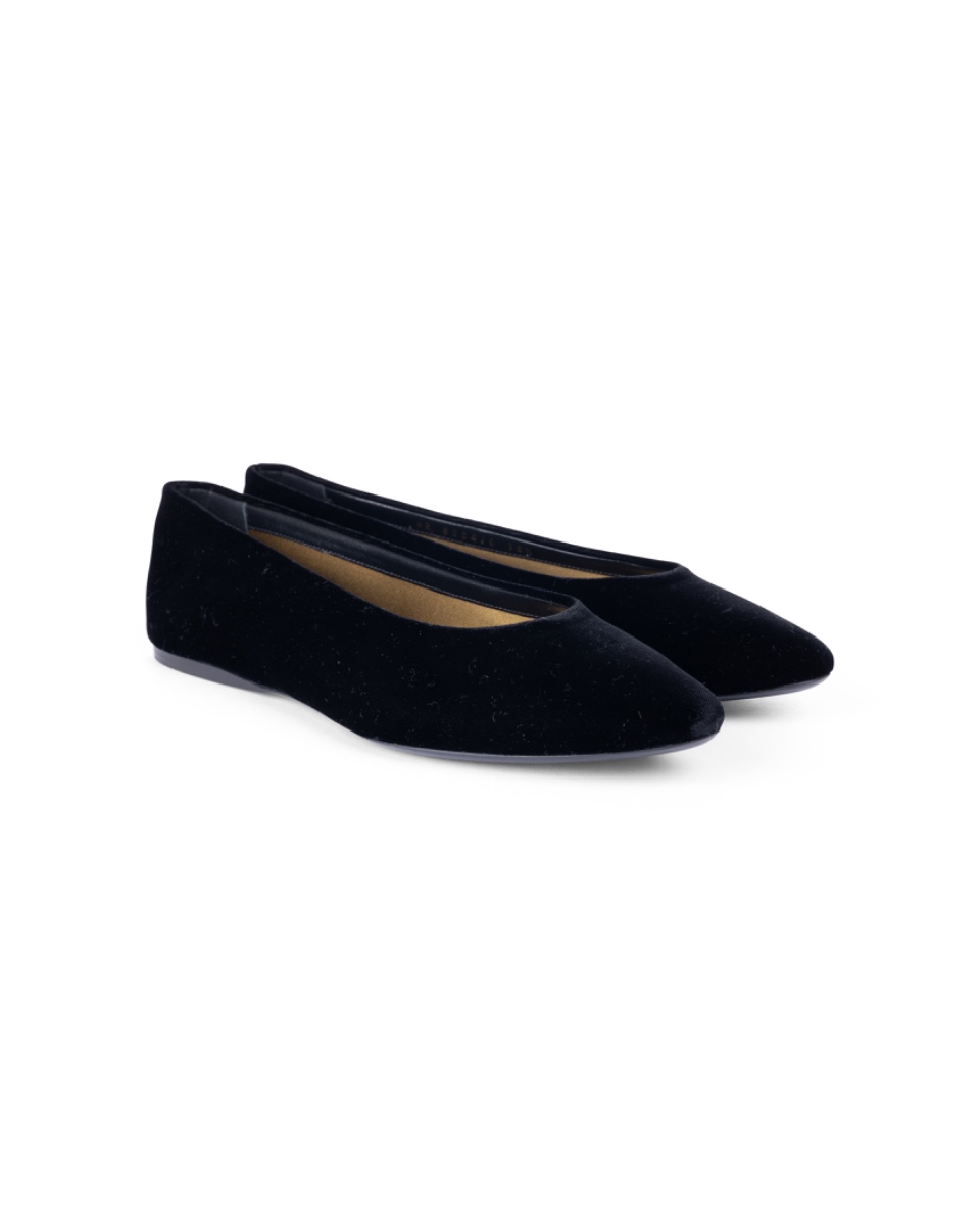 Saint Laurent Gio velvet ballet flats thumbnail