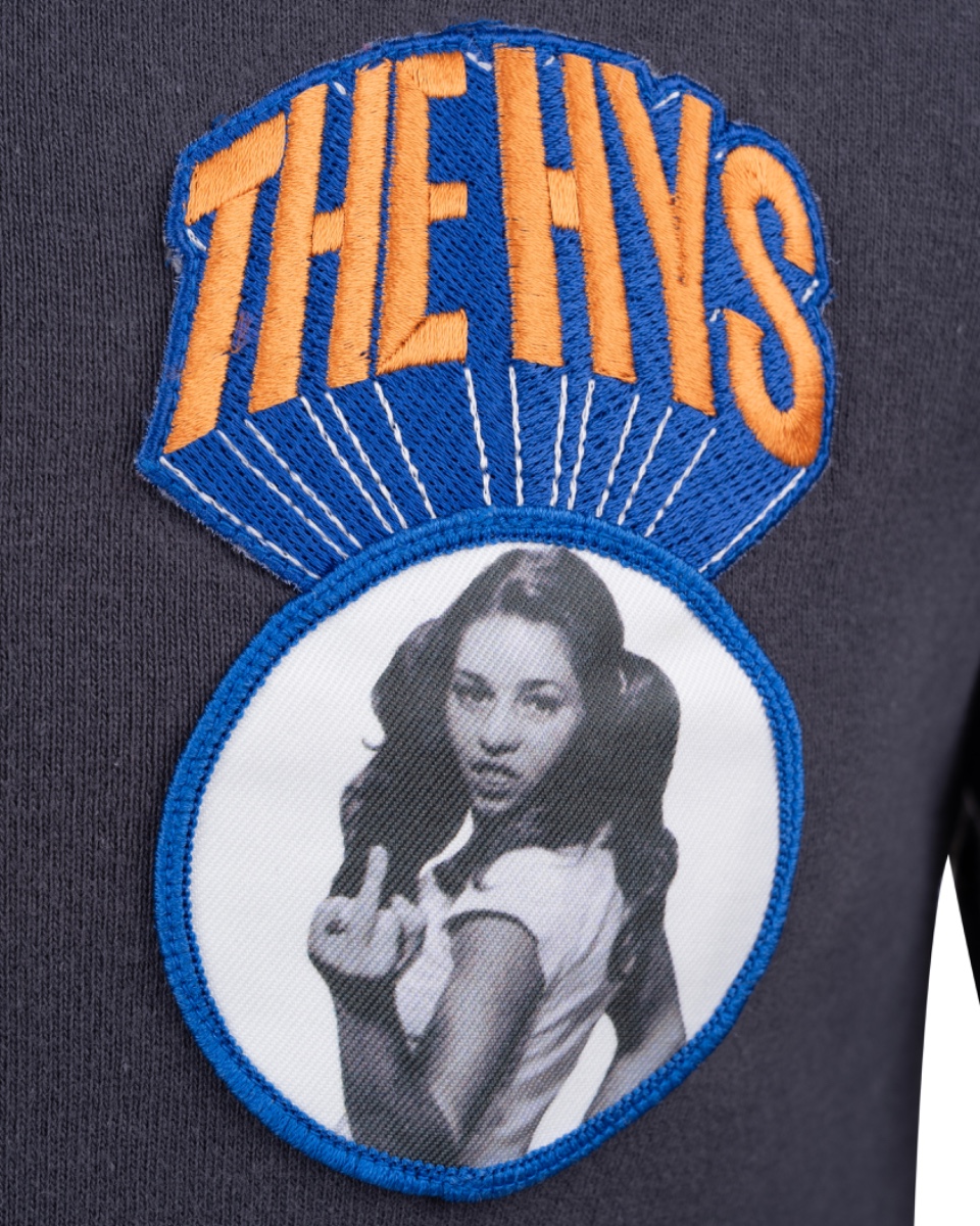 Hysteric Glamour "THE HYS" patch navy long sleeve t-shirt thumbnail