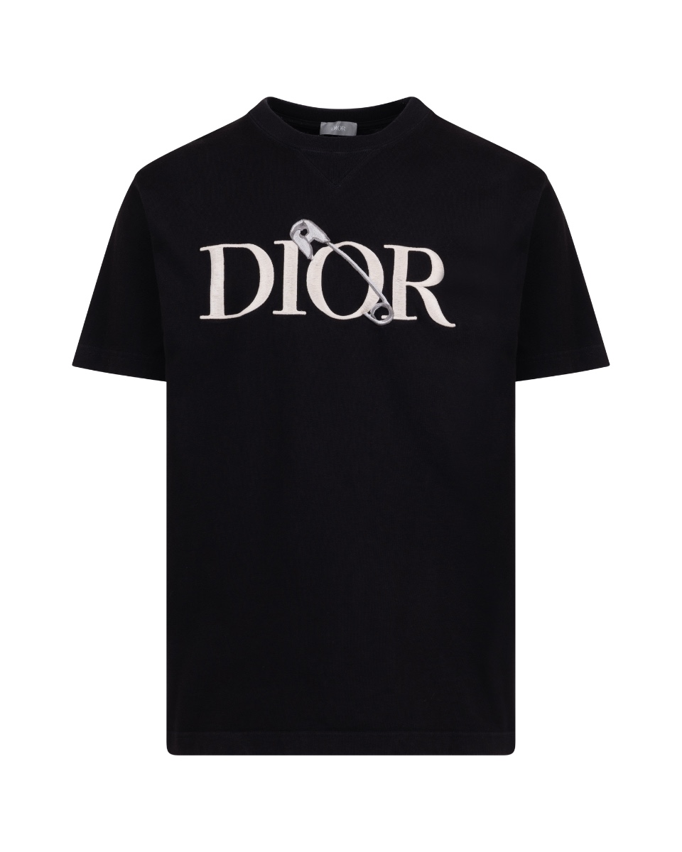 Dior x Judy Blame safety pin black t-shirt  thumbnail