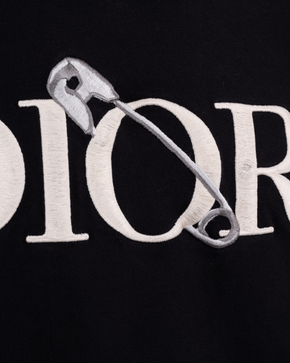 Dior x Judy Blame safety pin black t-shirt  thumbnail