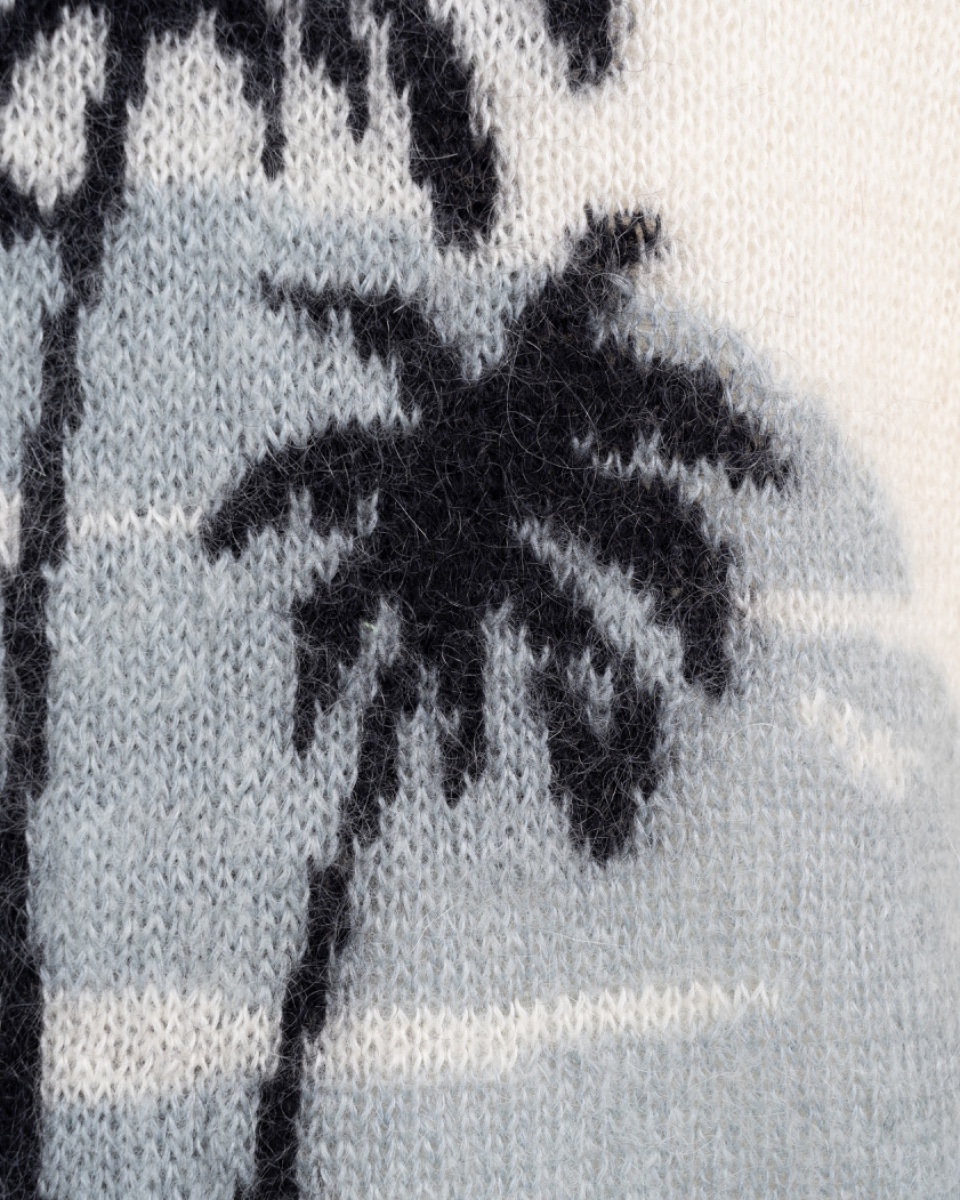 Saint Laurent Palm Tree cream white sweater thumbnail
