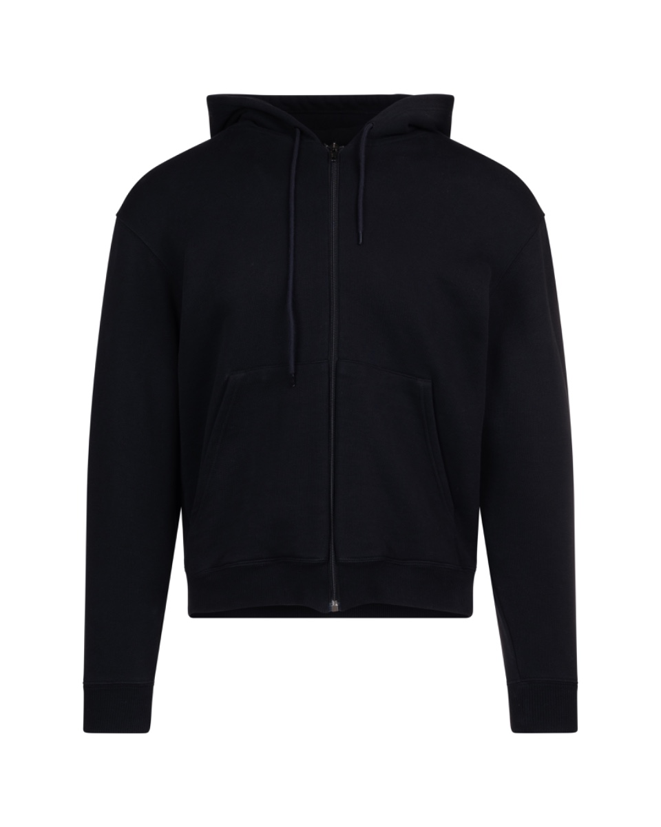 Balenciaga red logo-print zip-up hoodie thumbnail