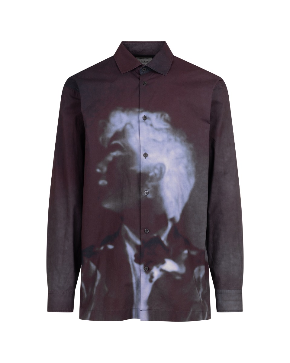 Dries Van Noten x Len Lye "Rainbow Dance" purple shirt thumbnail