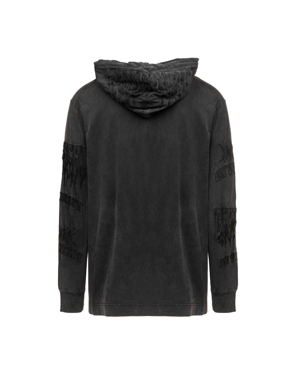 Givenchy logo-embroidery faded hoodie thumbnail