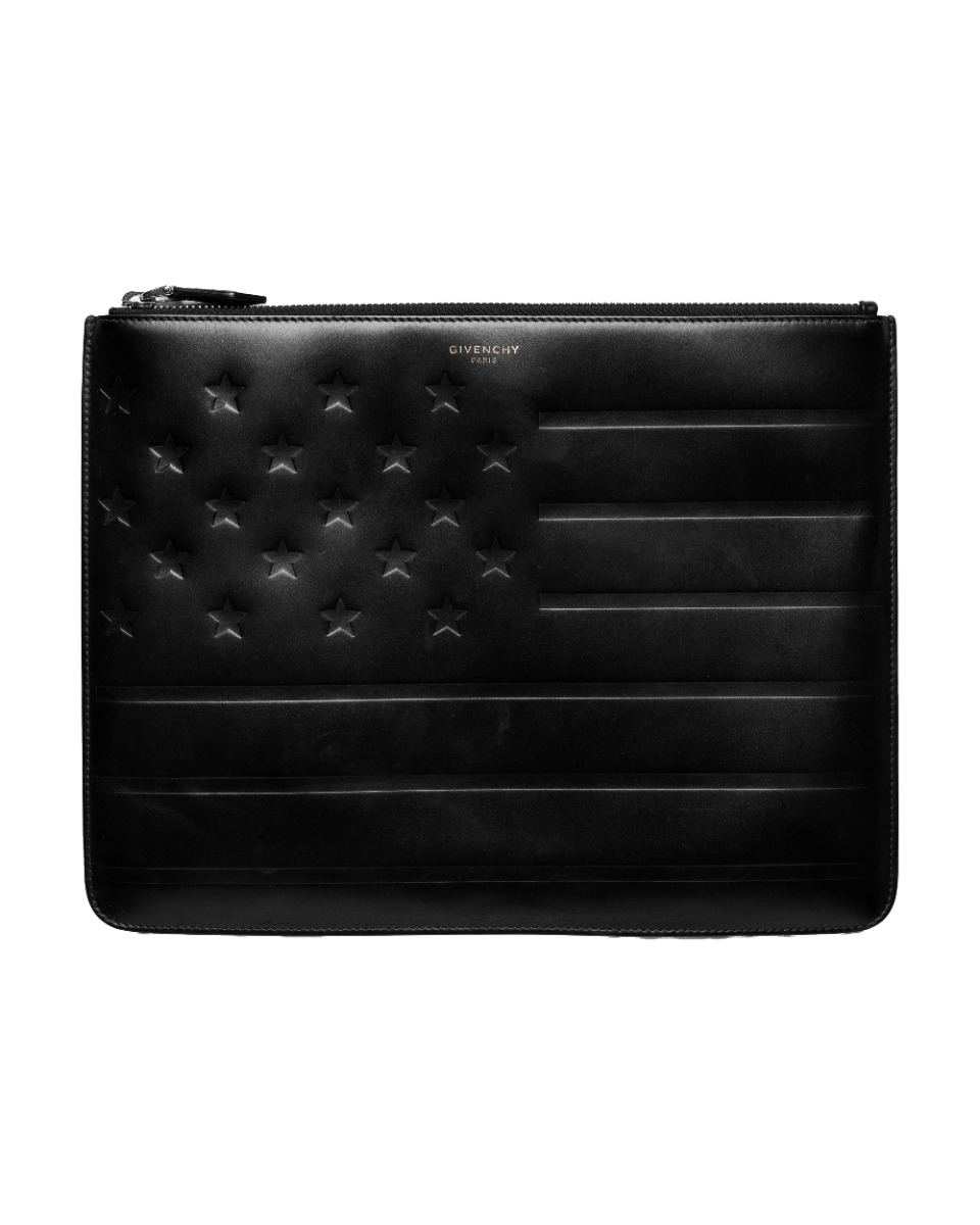 Givenchy American Flag embossed clutch bag thumbnail