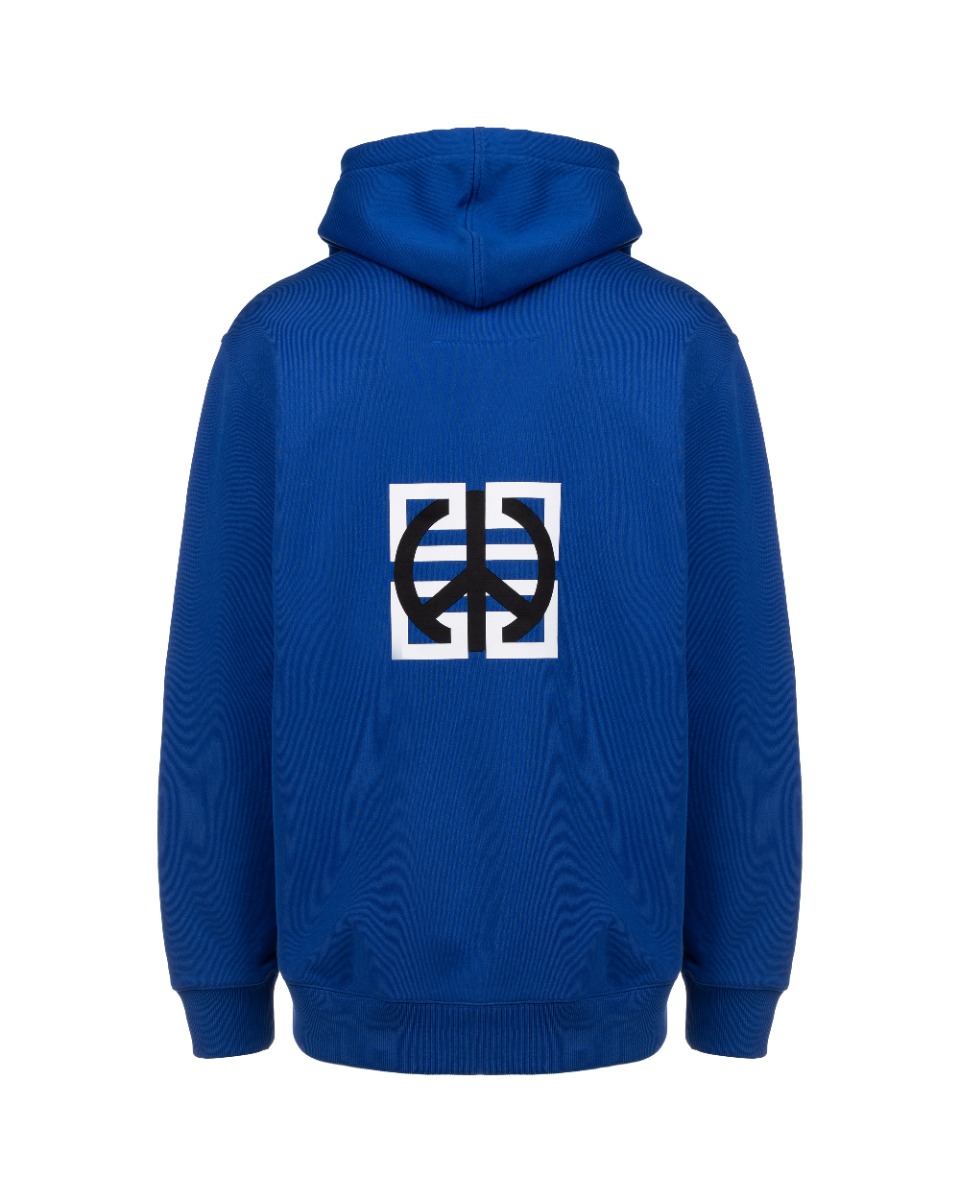 Givenchy Intrasia 4G Peace royal blue hoodie  thumbnail