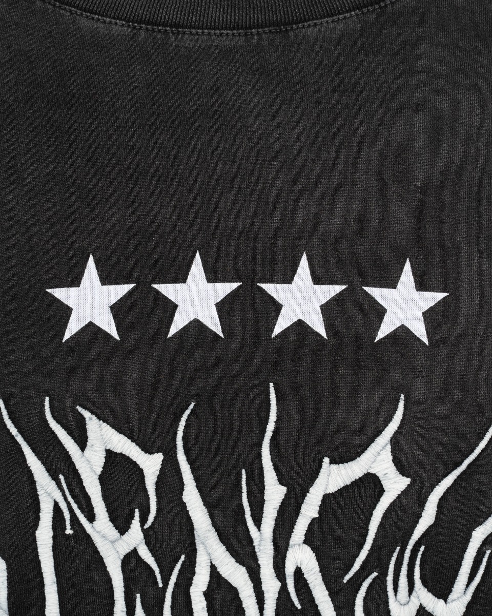 Givenchy multi-layered washed grey hoodie thumbnail