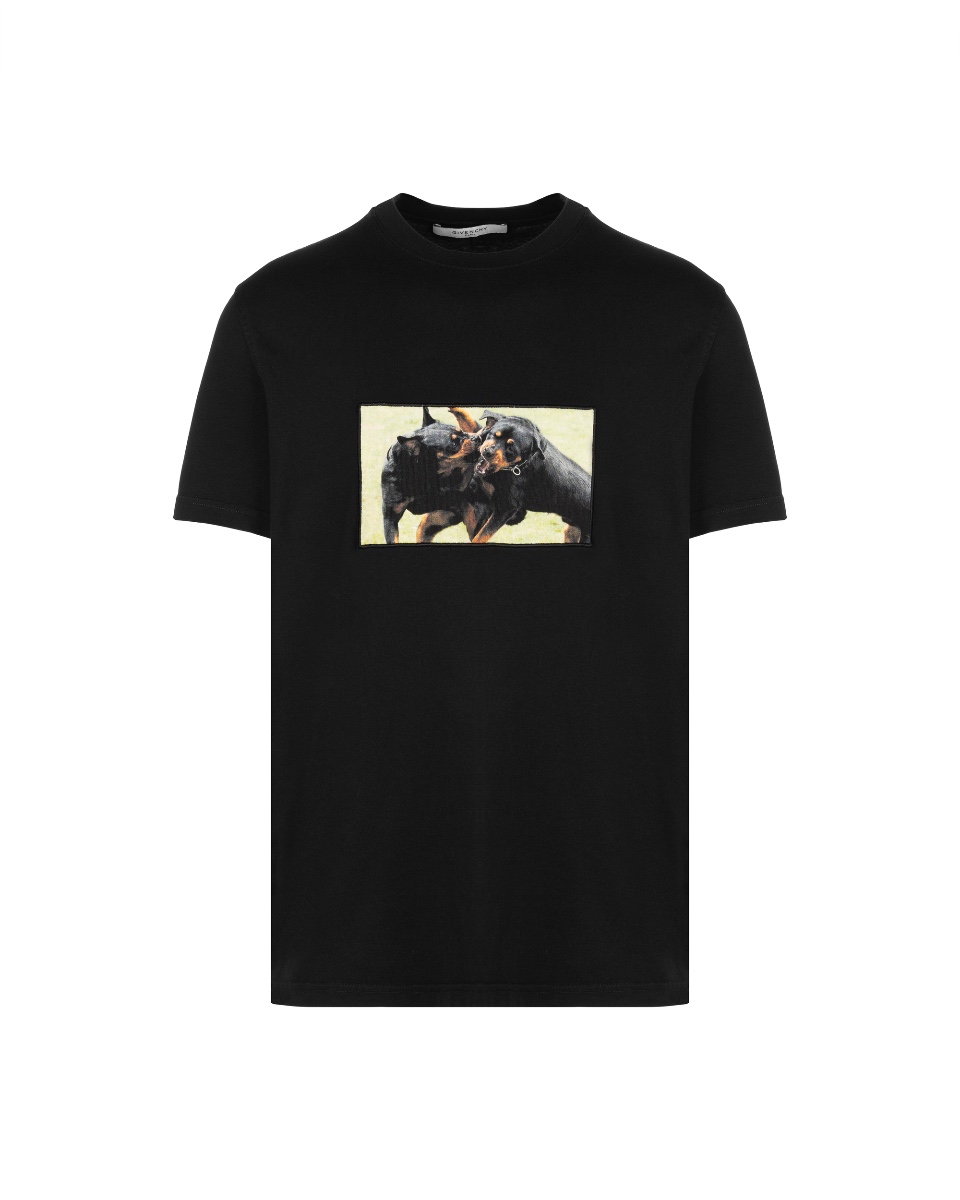 Givenchy Rottweiler embroidery black t-shirt