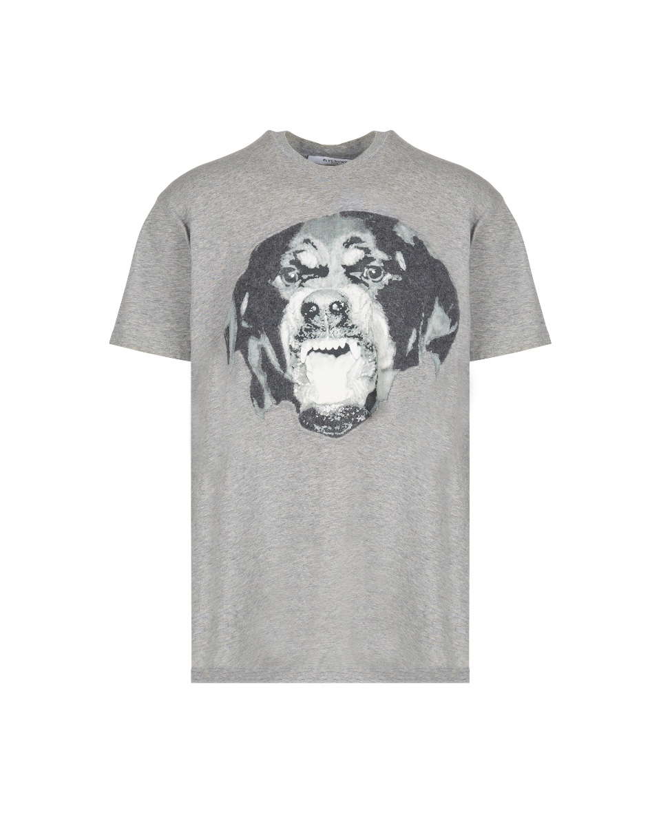 Givenchy Rottweiler printed grey t-shirt thumbnail
