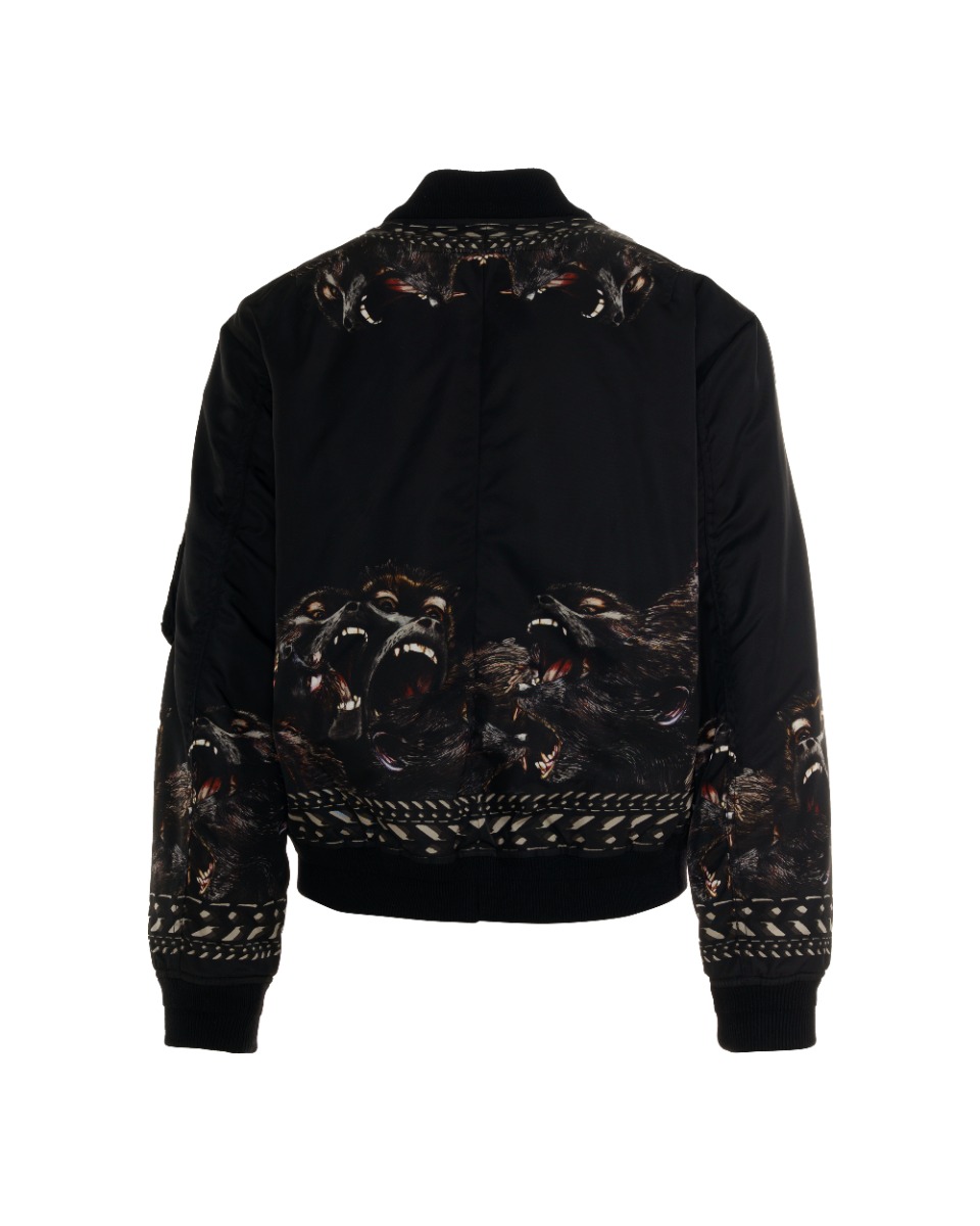 Givenchy Screaming Monkeys all-over print bomber jacket thumbnail
