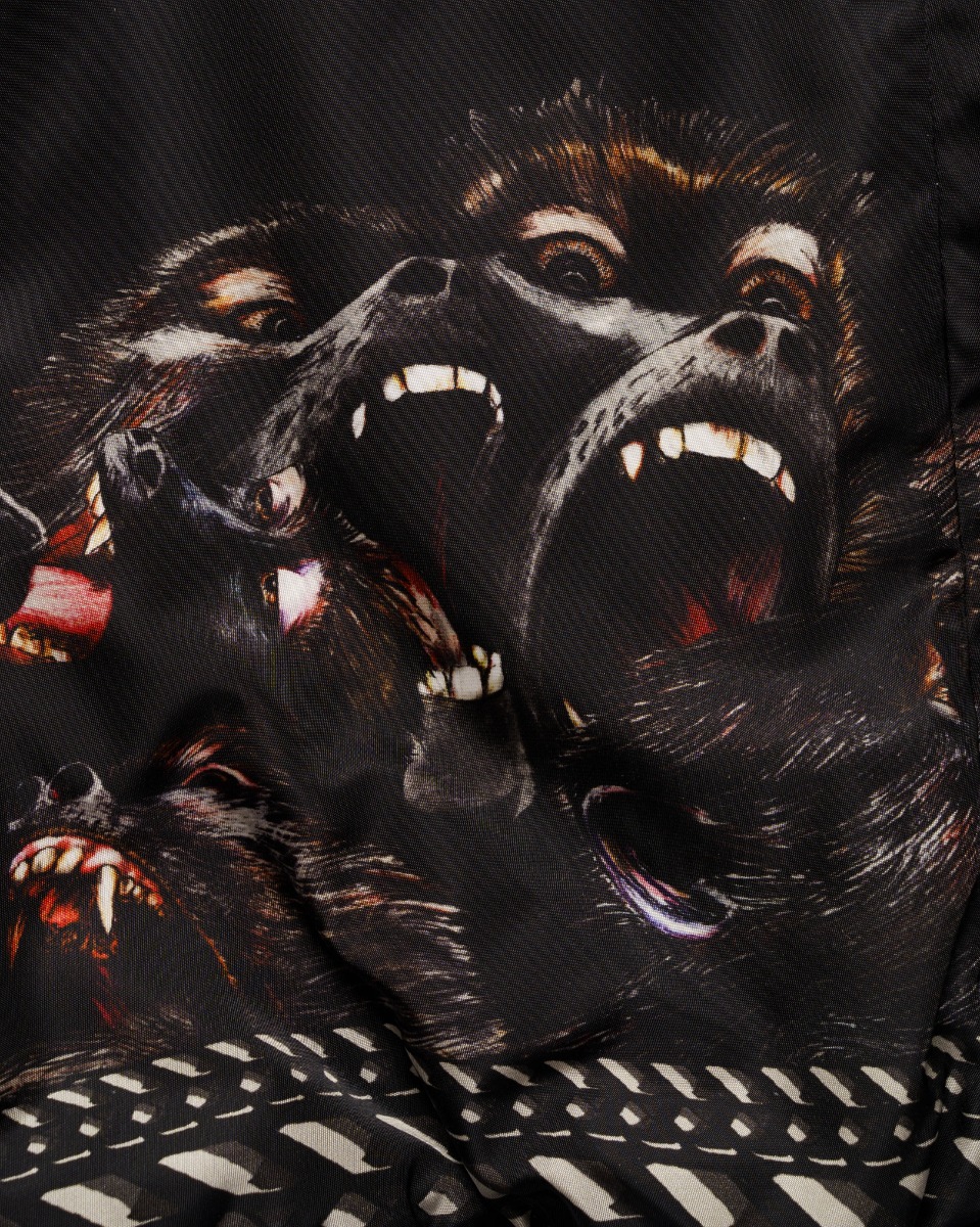 Givenchy Screaming Monkeys all-over print bomber jacket thumbnail