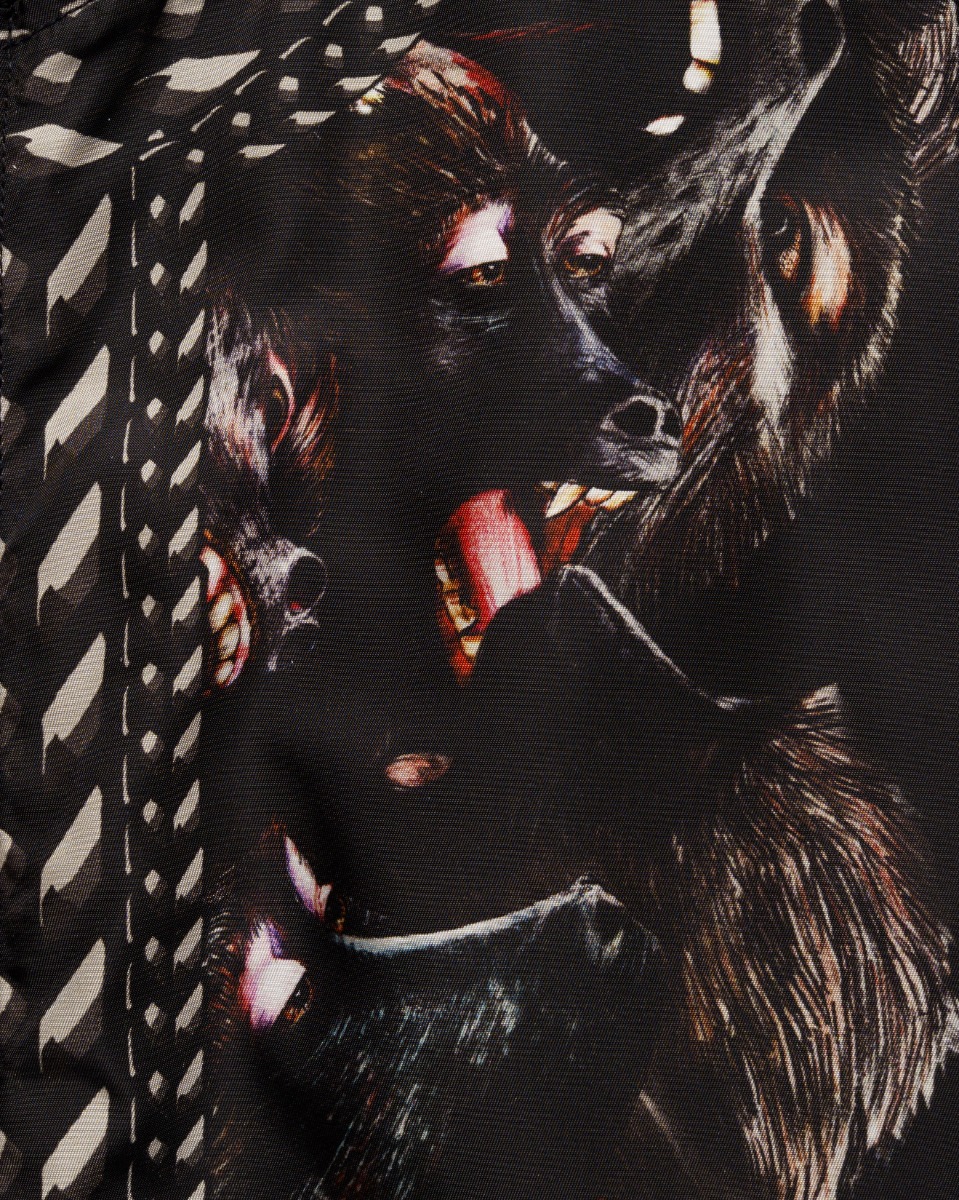 Givenchy Screaming Monkeys all-over print bomber jacket thumbnail