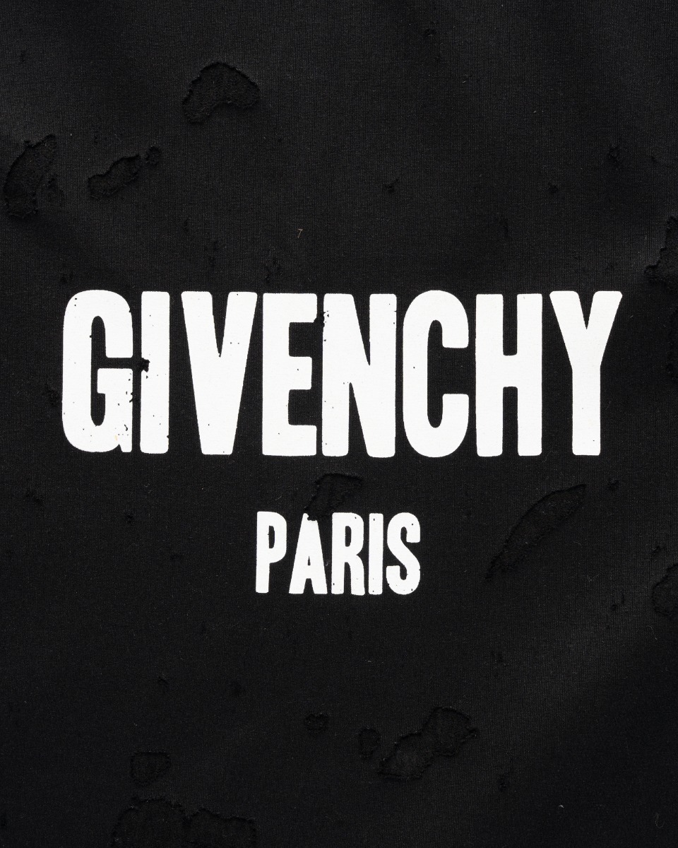 Givenchy Ultimate Distressed oversized black t-shirt thumbnail