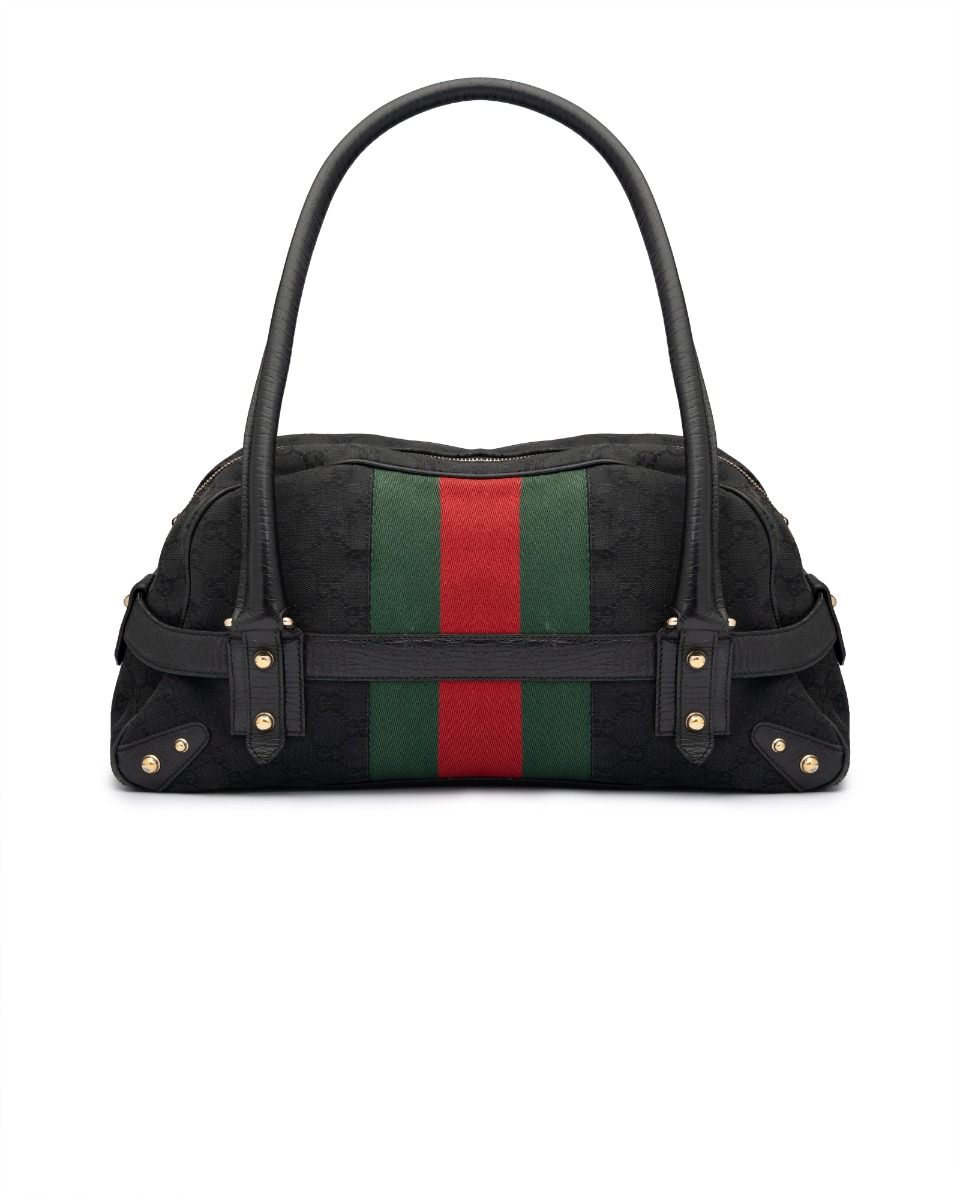 Gucci 1955 Horsebit web stripe shoulder bag thumbnail