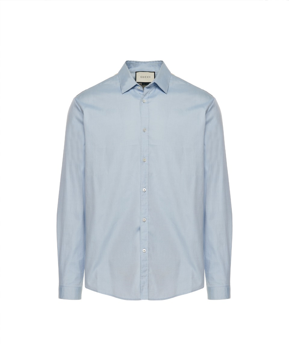 Gucci "Duke" floral printed silk back button-up shirt thumbnail