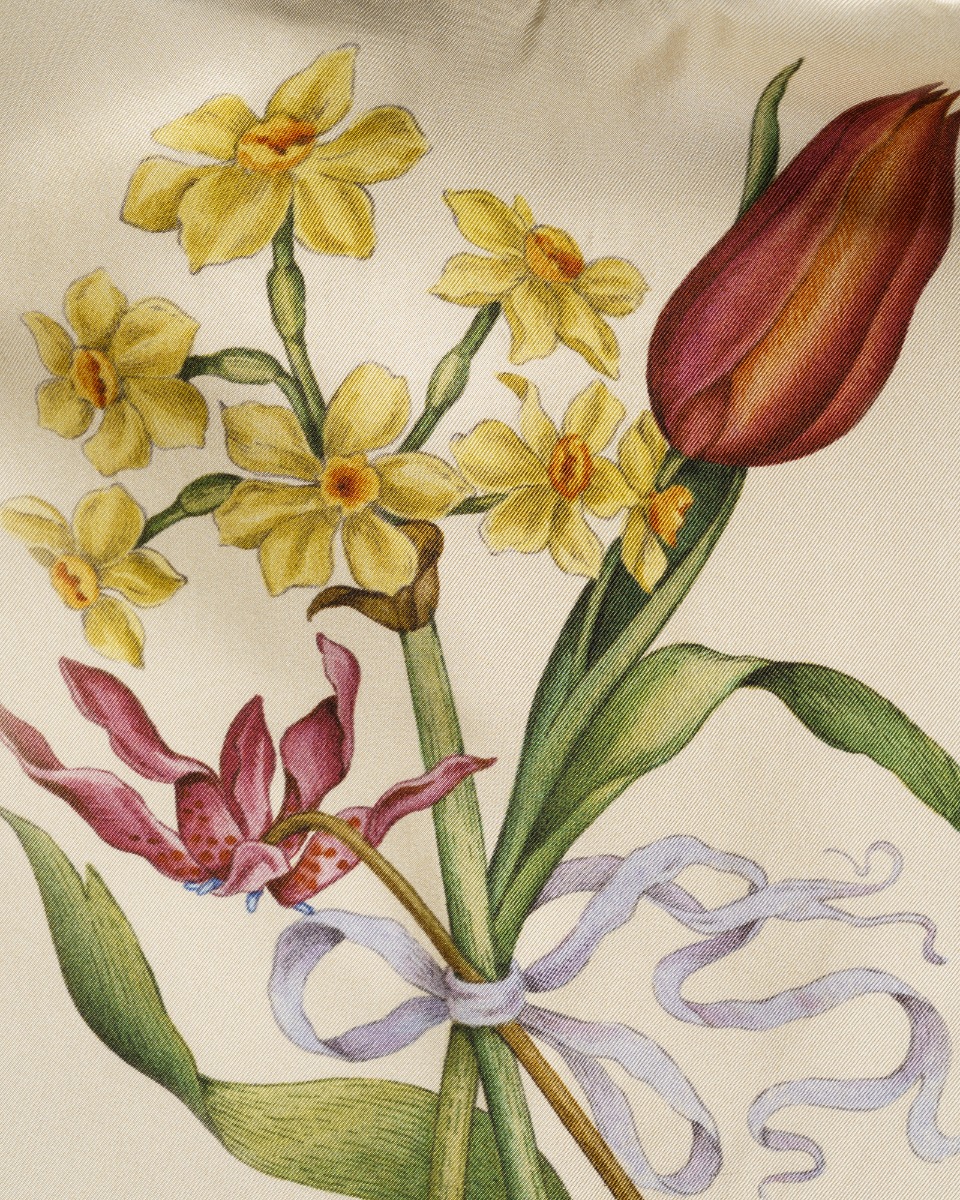 Gucci "Duke" floral printed silk back button-up shirt thumbnail