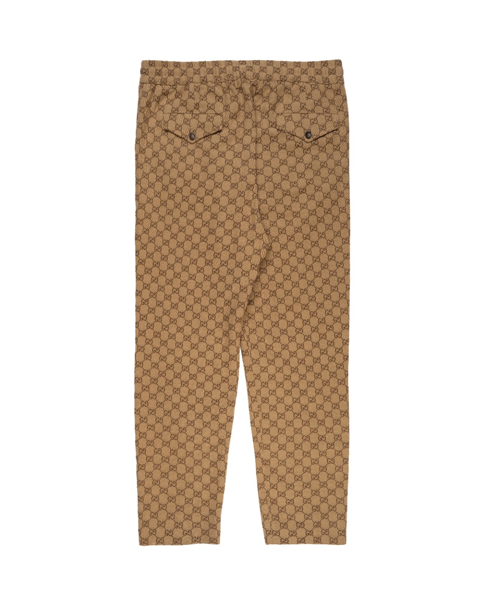 Gucci "GG" Camel monogram canvas sweat pants thumbnail