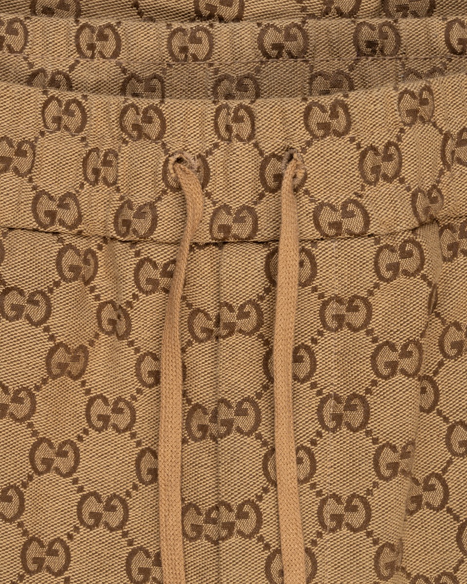 Gucci "GG" Camel monogram canvas sweat pants thumbnail