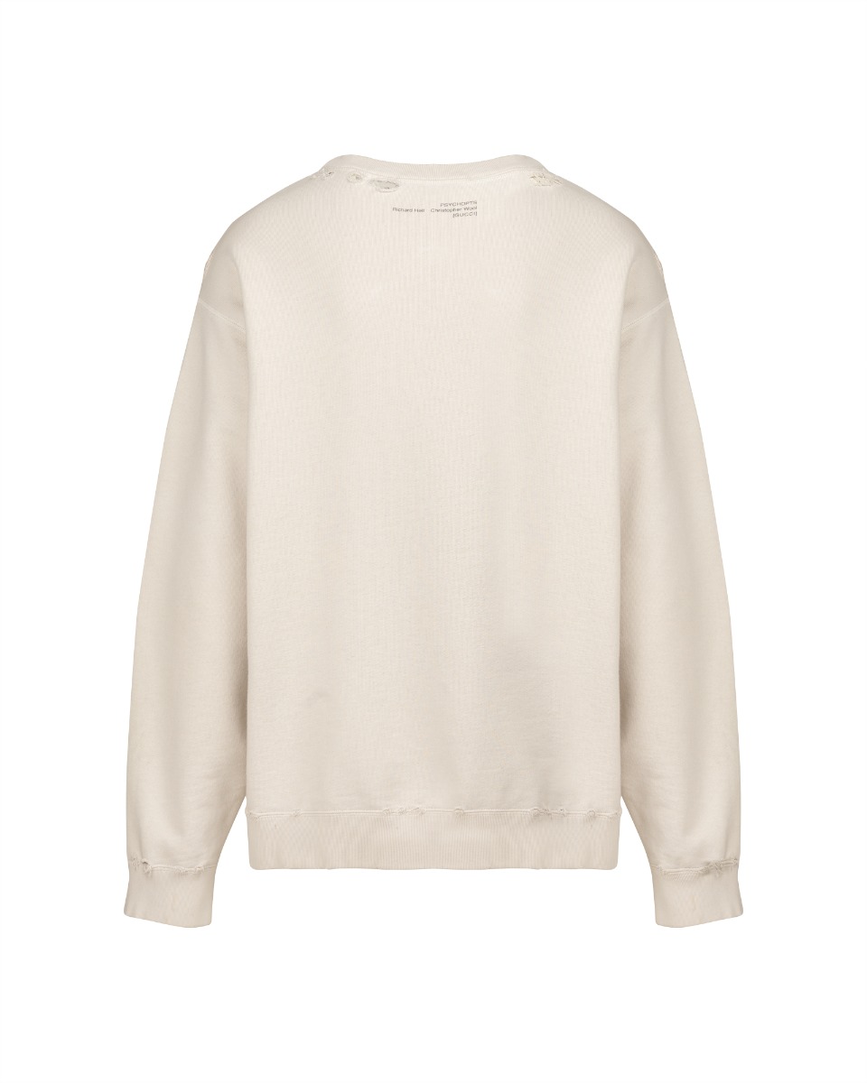 Gucci "Think, Thank" desctructive crewneck sweatshirt - XXL thumbnail