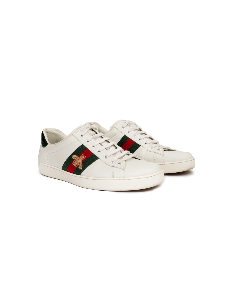 Gucci Ace bee embroidery sneakers thumbnail