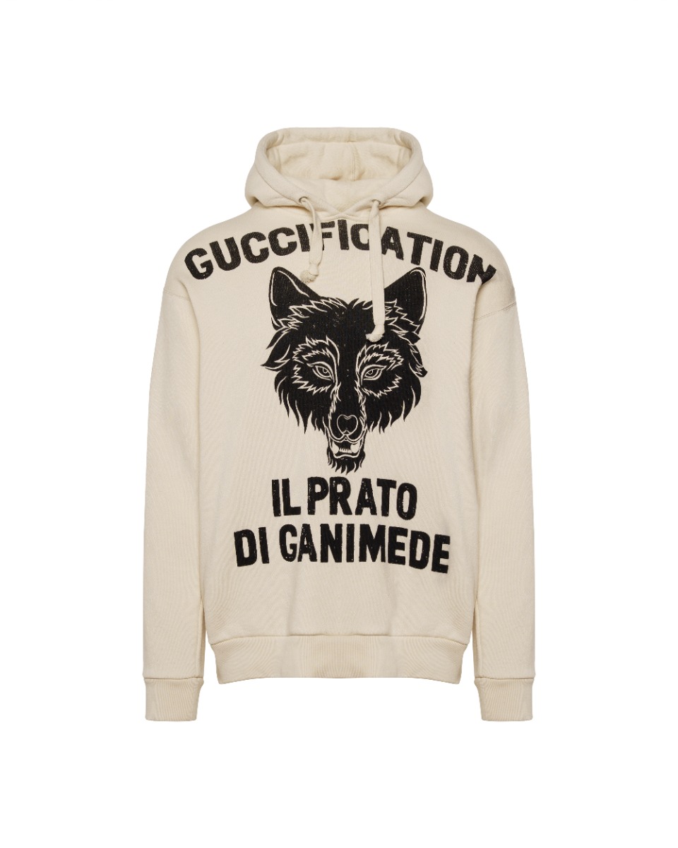 Gucci Guccification "il Prato Di Ganimede" fox print hoodie thumbnail