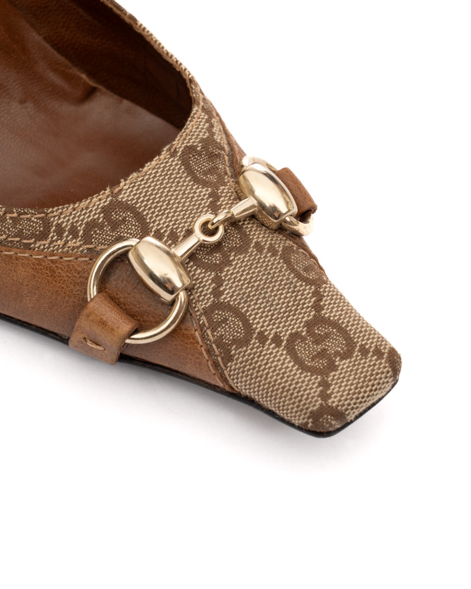 Gucci Horsebit "GG" monogram pump heels thumbnail