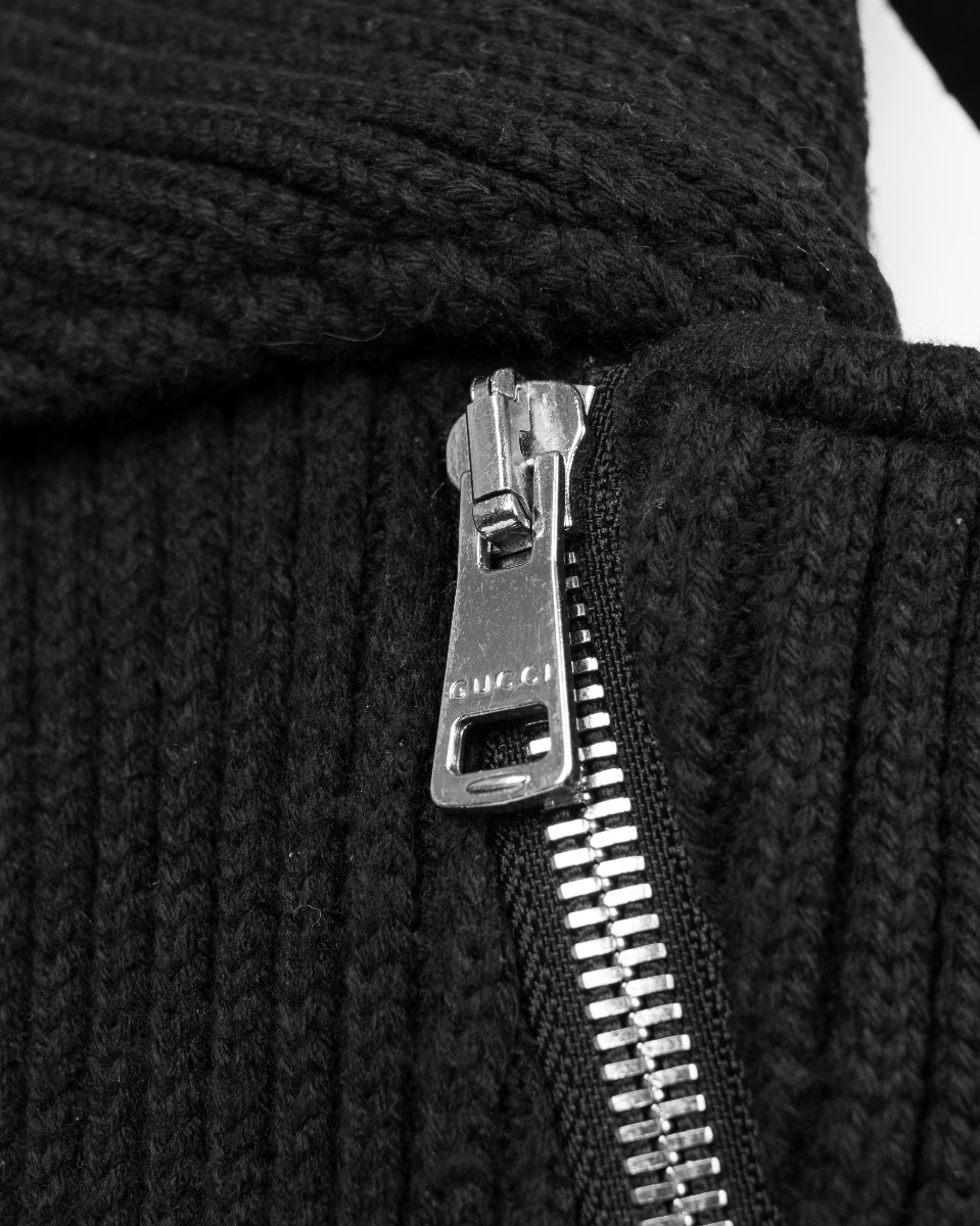 Gucci knitted biker jacket thumbnail