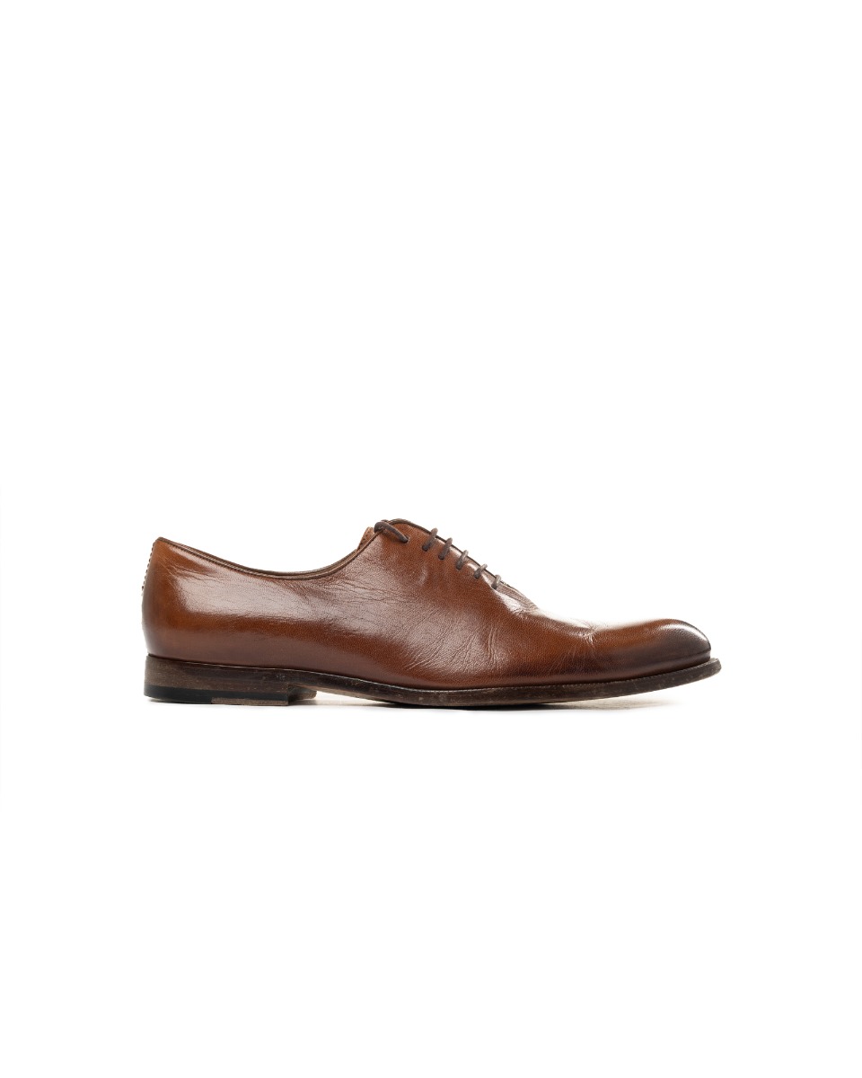 Gucci Oxford brown leather lace-up derby thumbnail