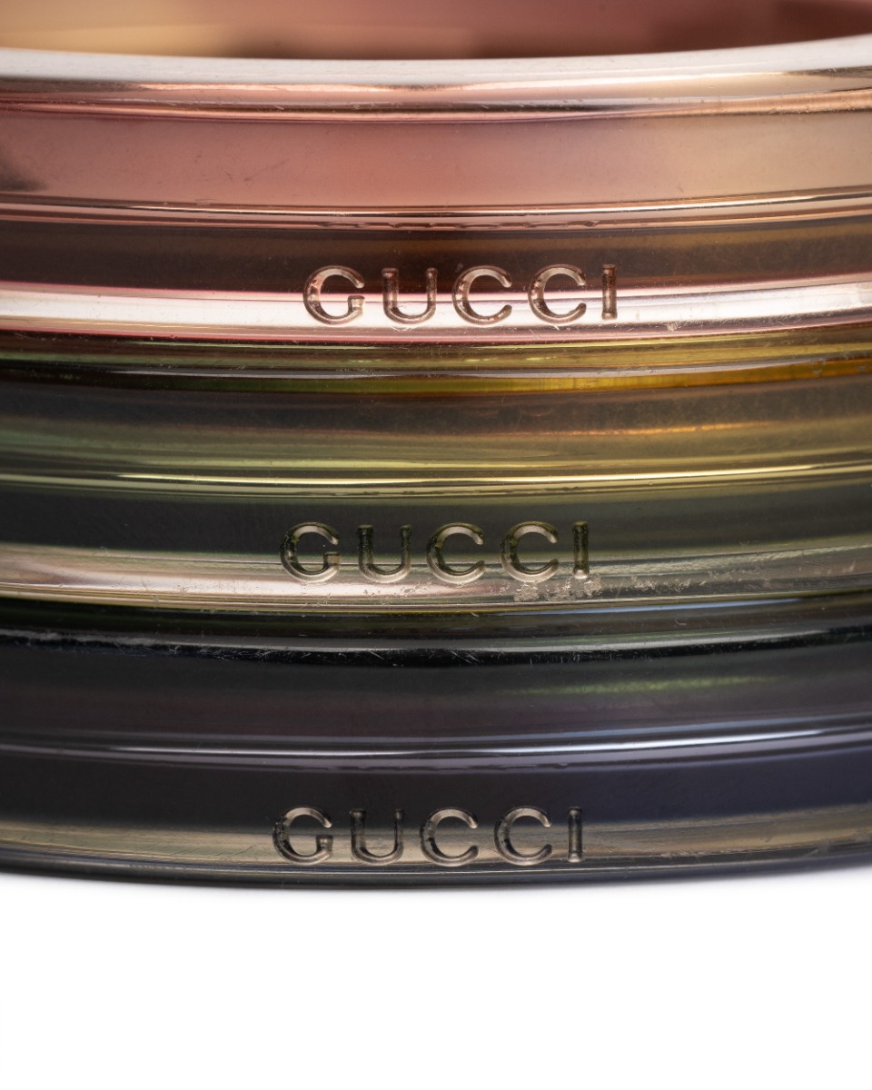 Gucci Ressin Bangle plexiglass transparent set of 3 bracelets thumbnail
