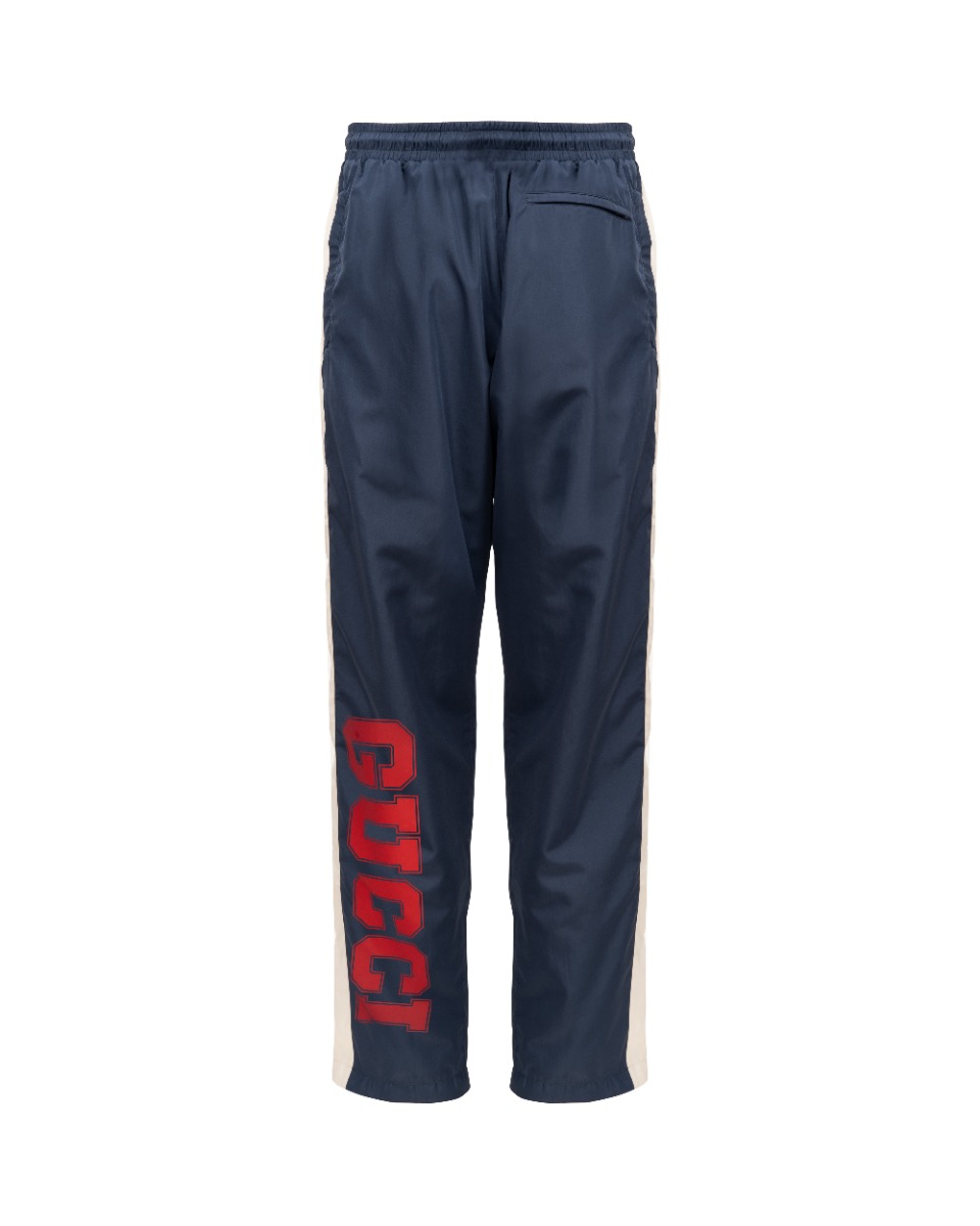 Gucci tape detail nylon back logo track pants thumbnail