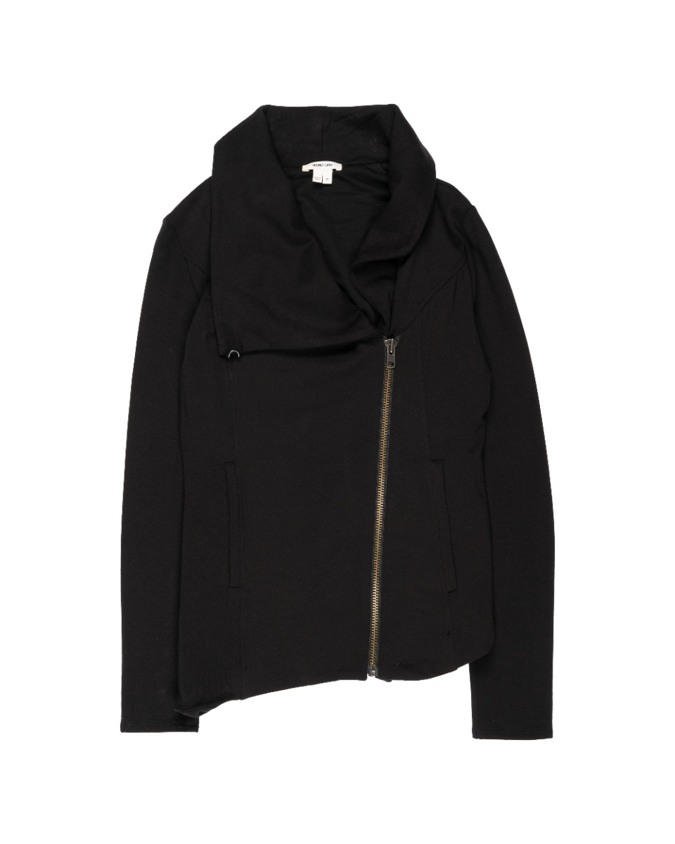 Helmut Lang rayon biker fleece jacket thumbnail