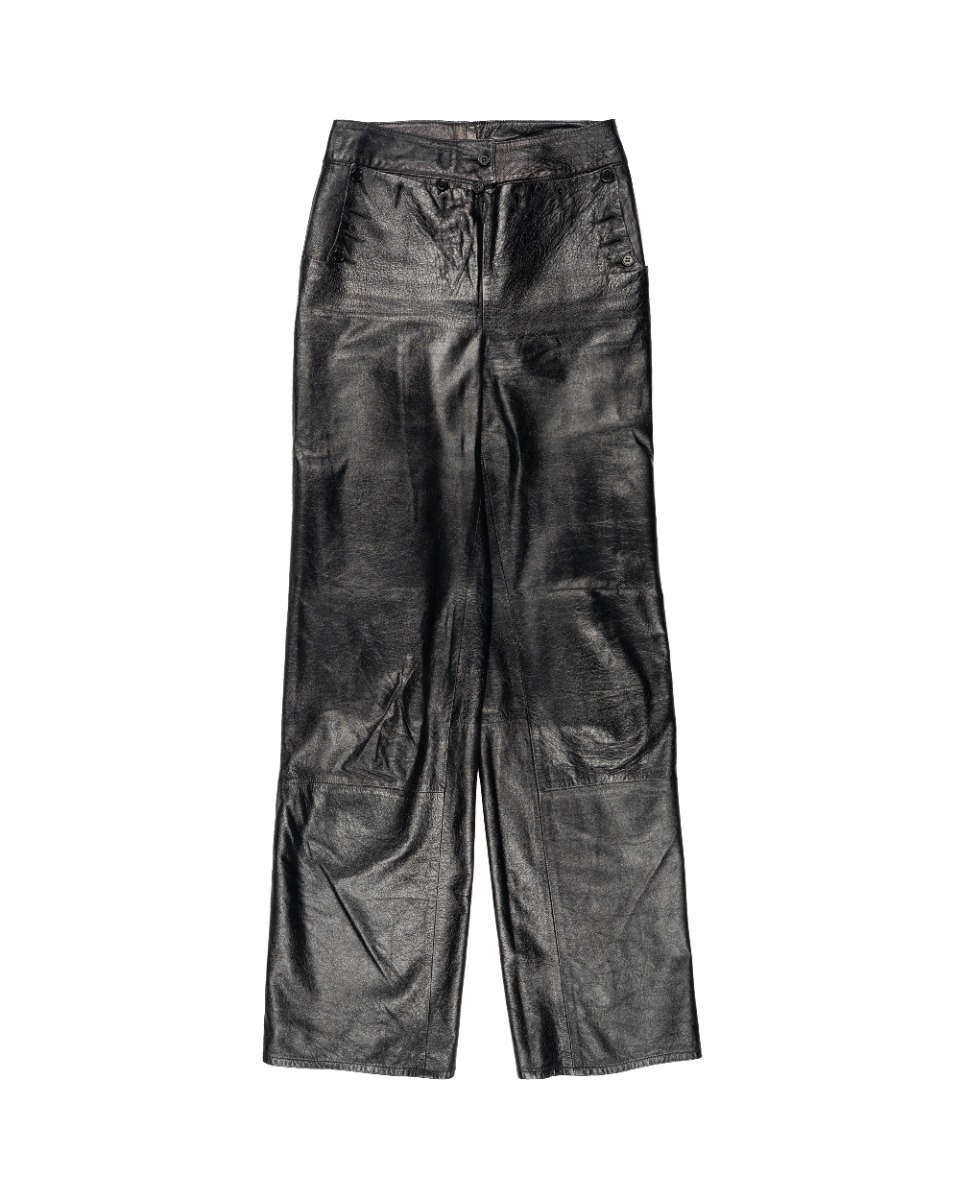Helmut Lang Sailor leather pants thumbnail