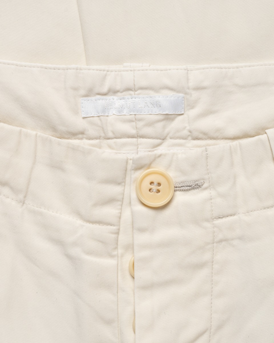 Helmut Lang waist loop white chino pants thumbnail