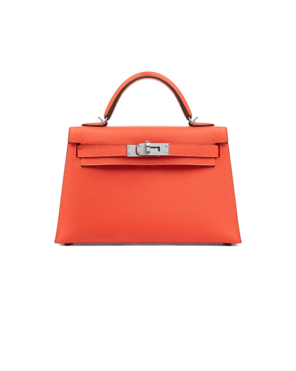 Hermes Kelly Sellier 20 Orange Poppy Epsom (palladium hardware) bag thumbnail