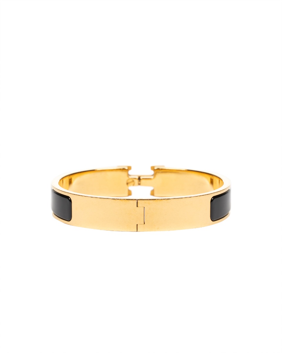 Hermes "Clic H" gold bracelet thumbnail